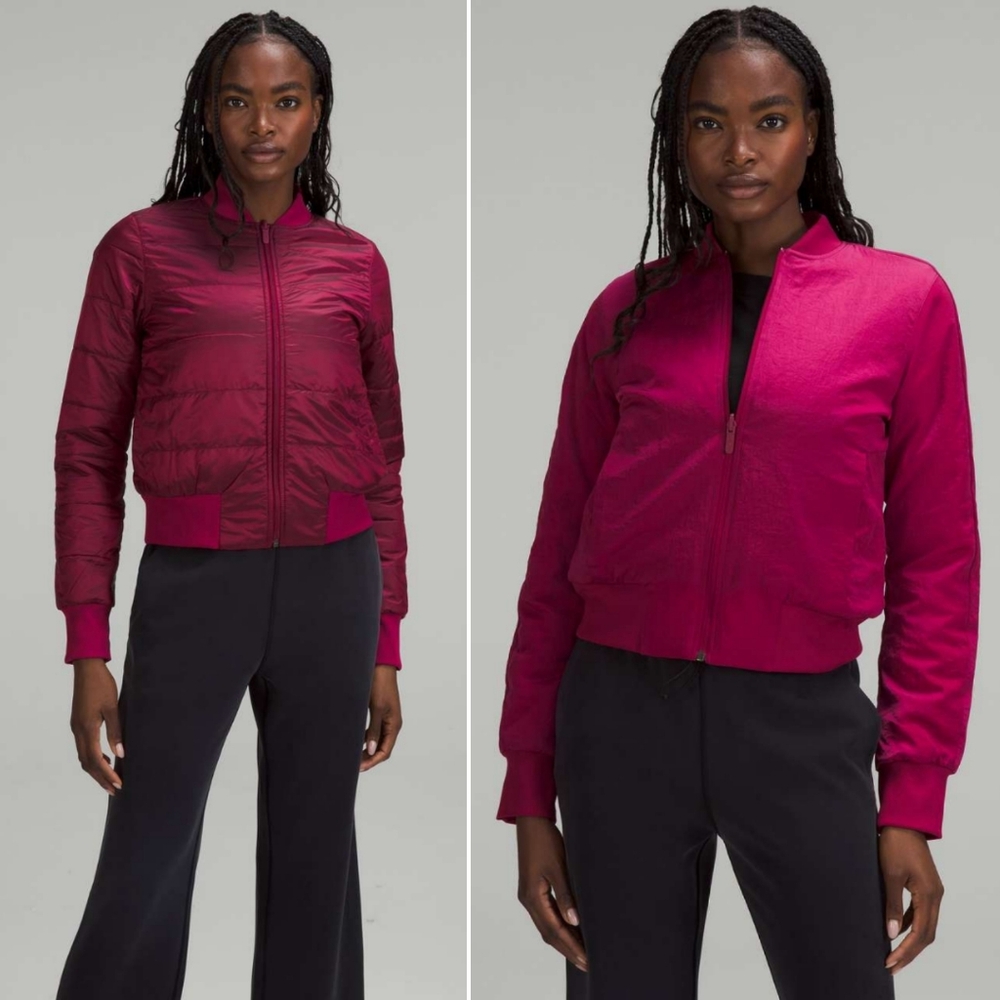🆕️ Lululemon Non-Stop Bomber *Reversible in Pomegranate
